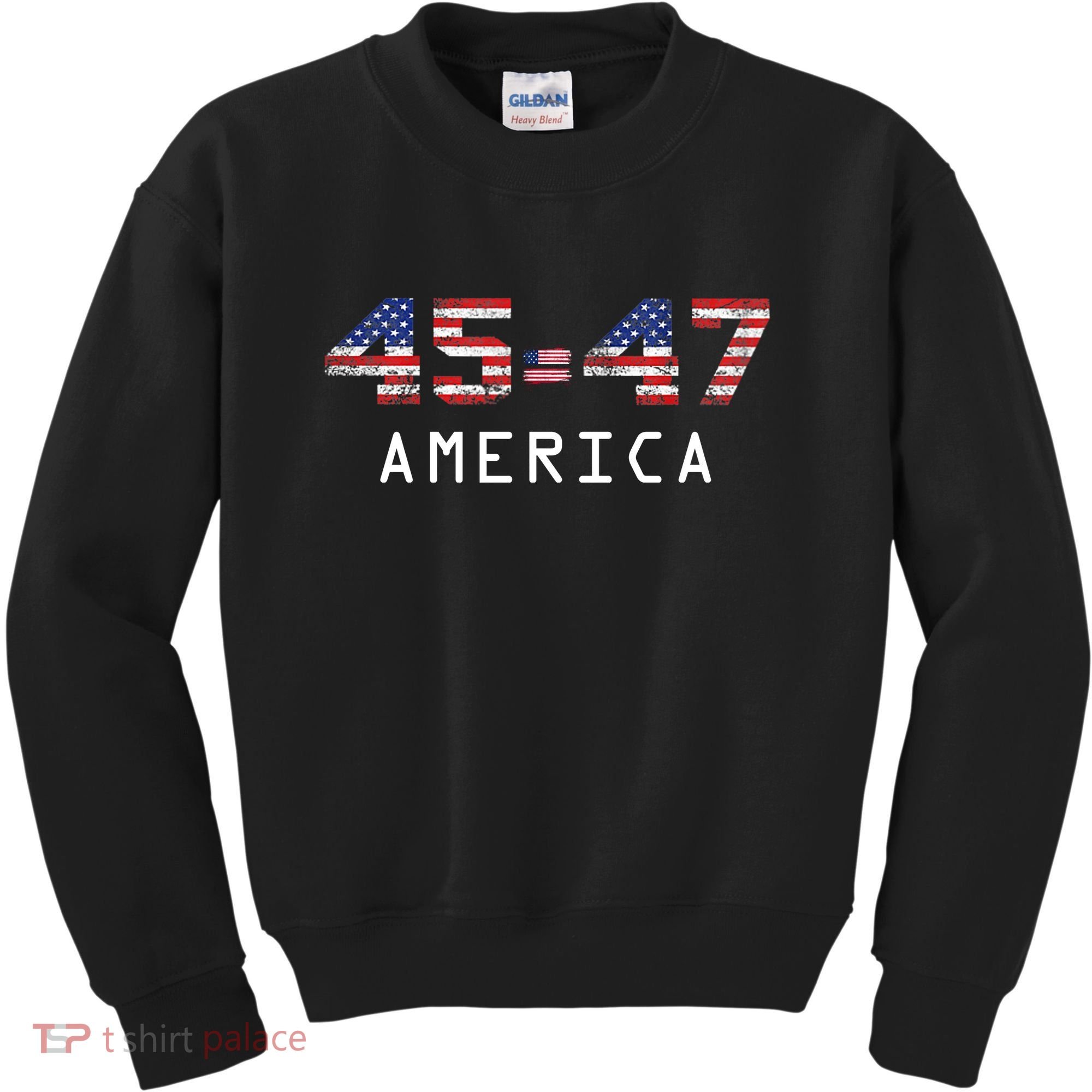 45 47 America Flag Kids Sweatshirt