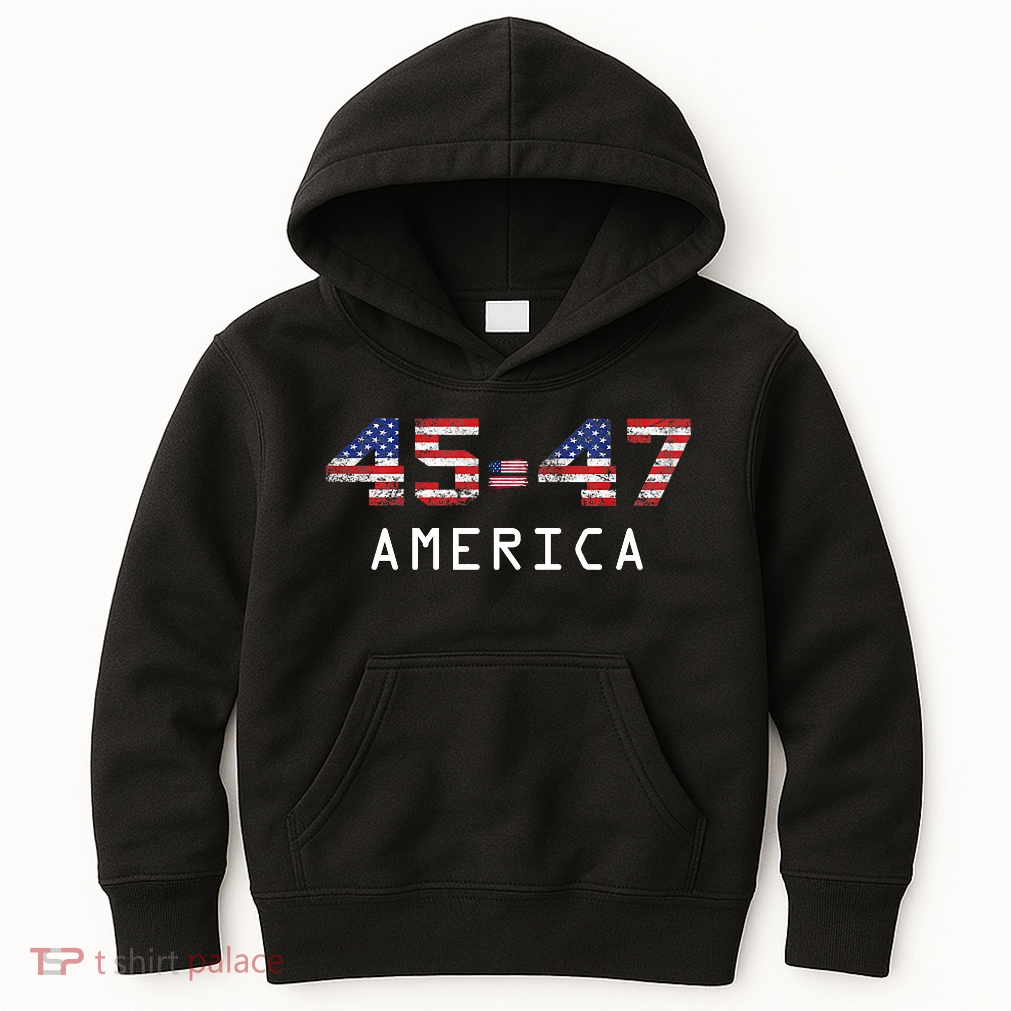 45 47 America Flag Kids Hoodie