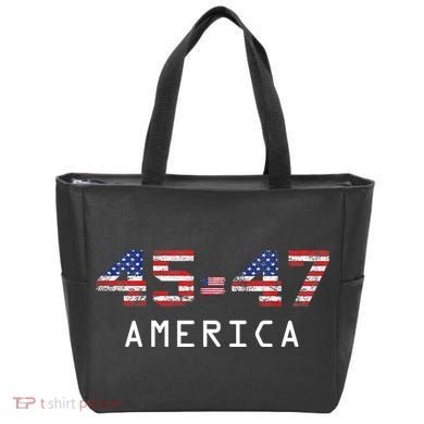 45 47 America Flag Tote Bag