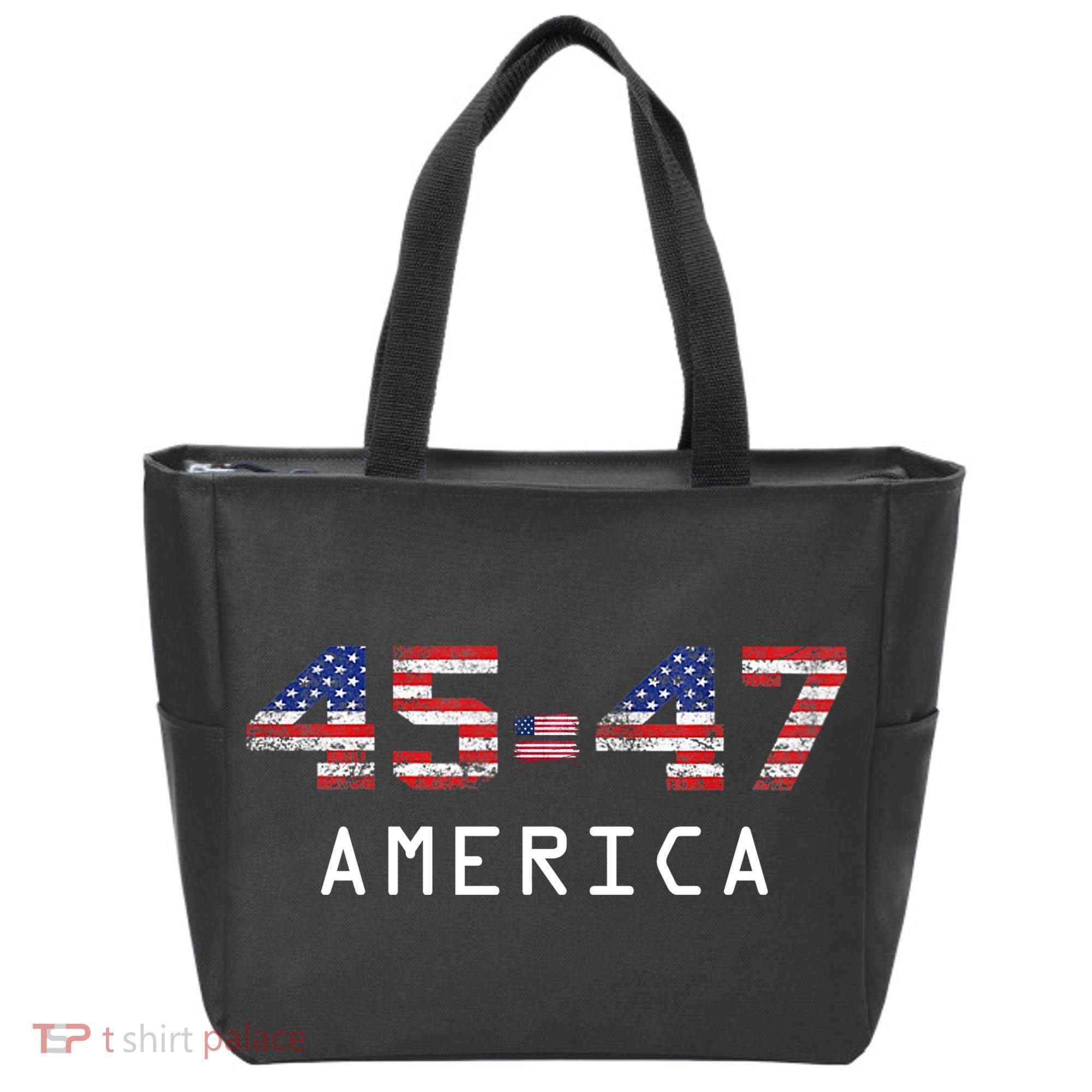 45 47 America Flag Tote Bag