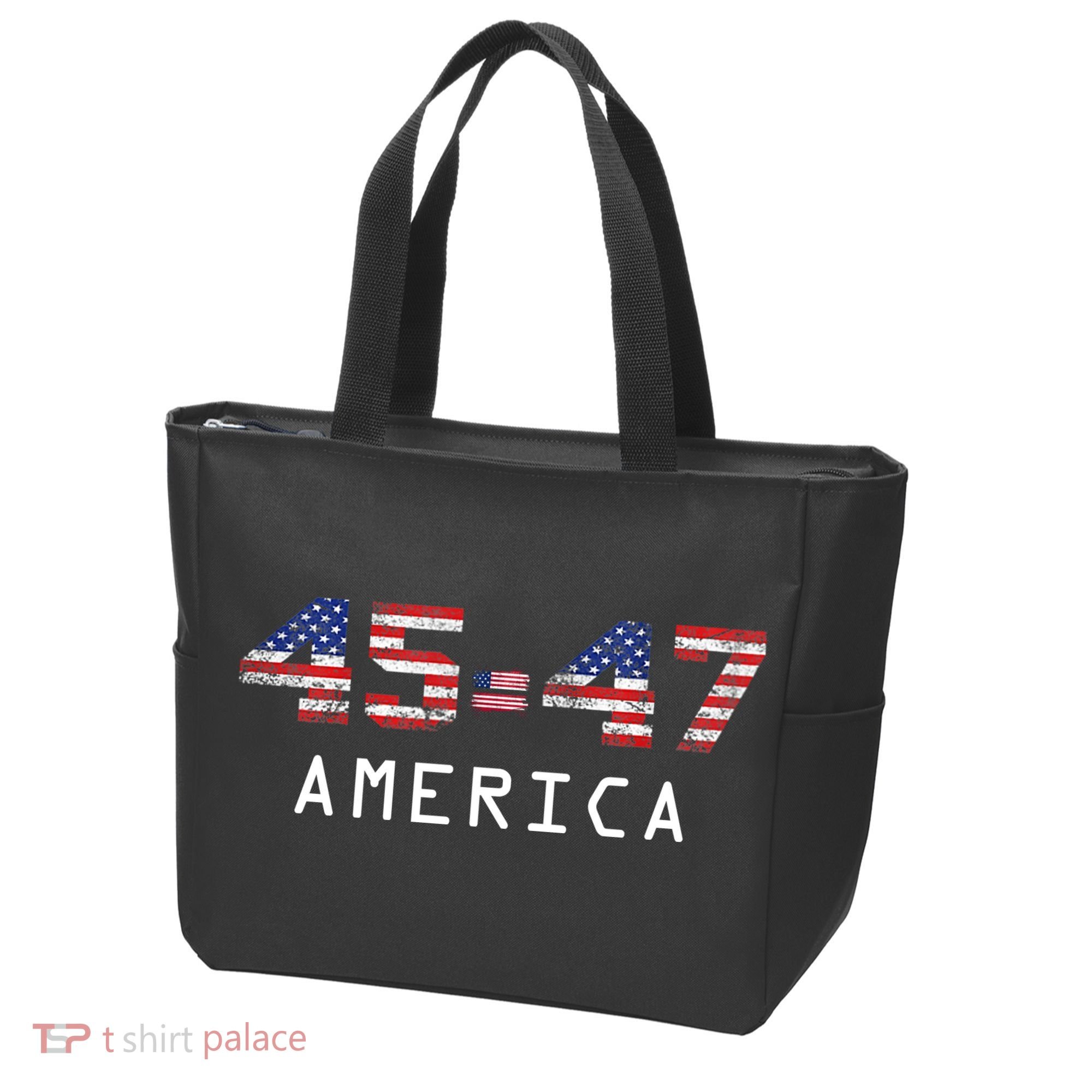 45 47 America Flag Tote Bag