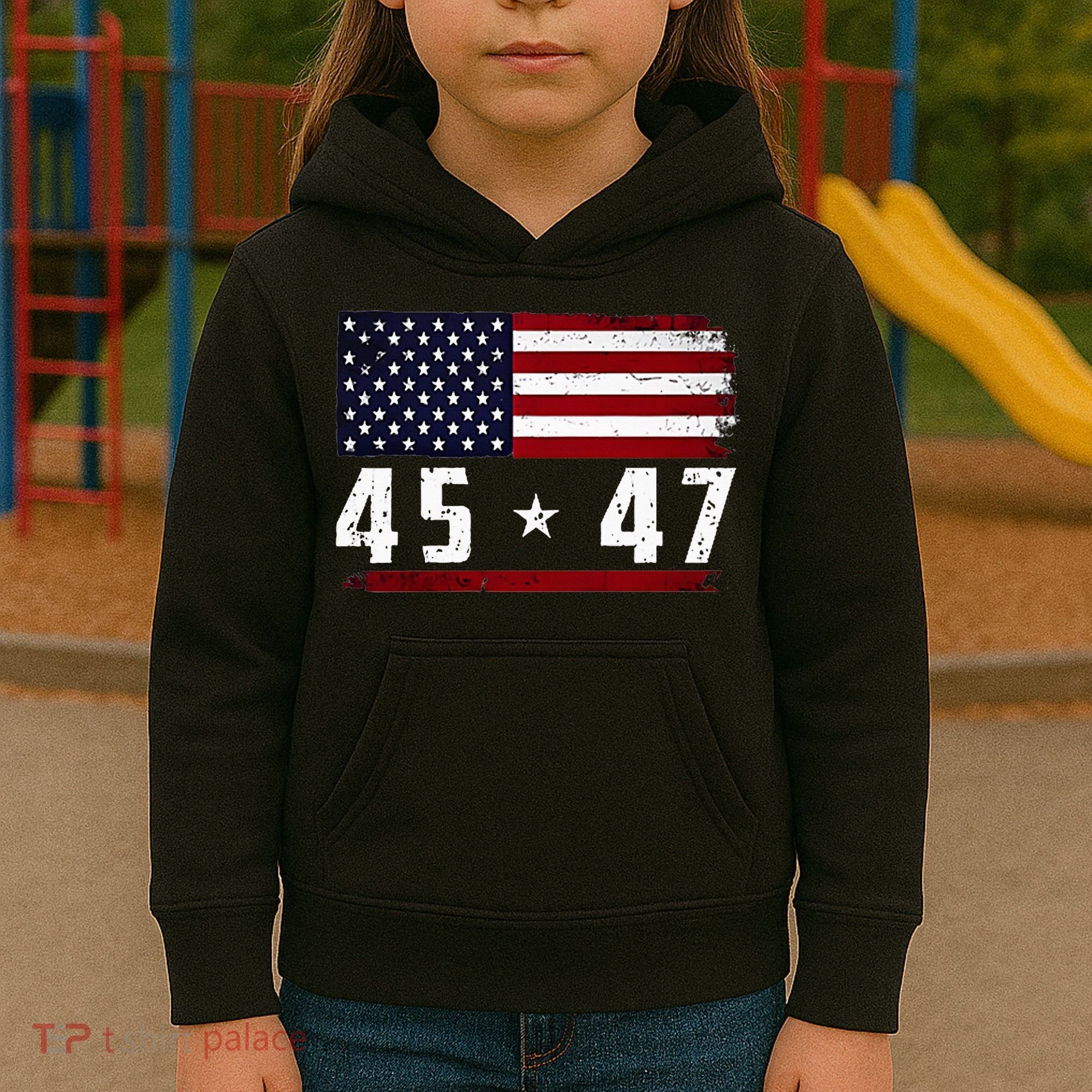 45 47 Donald Trump Kids Hoodie
