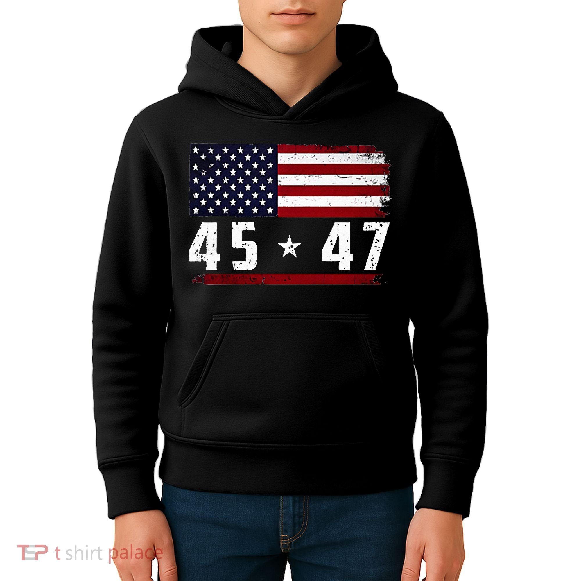 45 47 Donald Trump Kids Hoodie