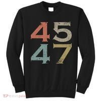 Donald Trump 45 47 Retro 45th 47th President Trump Sweatshirt thumb 0