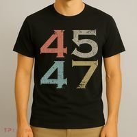 Donald Trump 45 47 Retro 45th 47th President Trump T-Shirt thumb 3