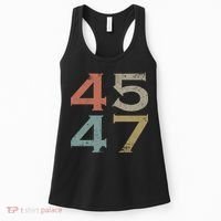 Donald Trump 45 47 Retro 45th 47th President Trump Women's Tank Top thumb 0