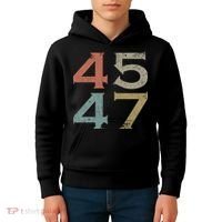 Donald Trump 45 47 Retro 45th 47th President Trump Kids Hoodie thumb 4