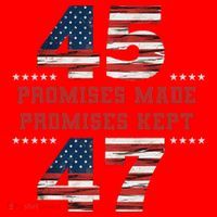 45 47 Promises Made Promises Kept President Trump Victory Santa Hat thumb 1