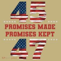 45 47 Promises Made Promises Kept President Trump Victory T-Shirt thumb 7