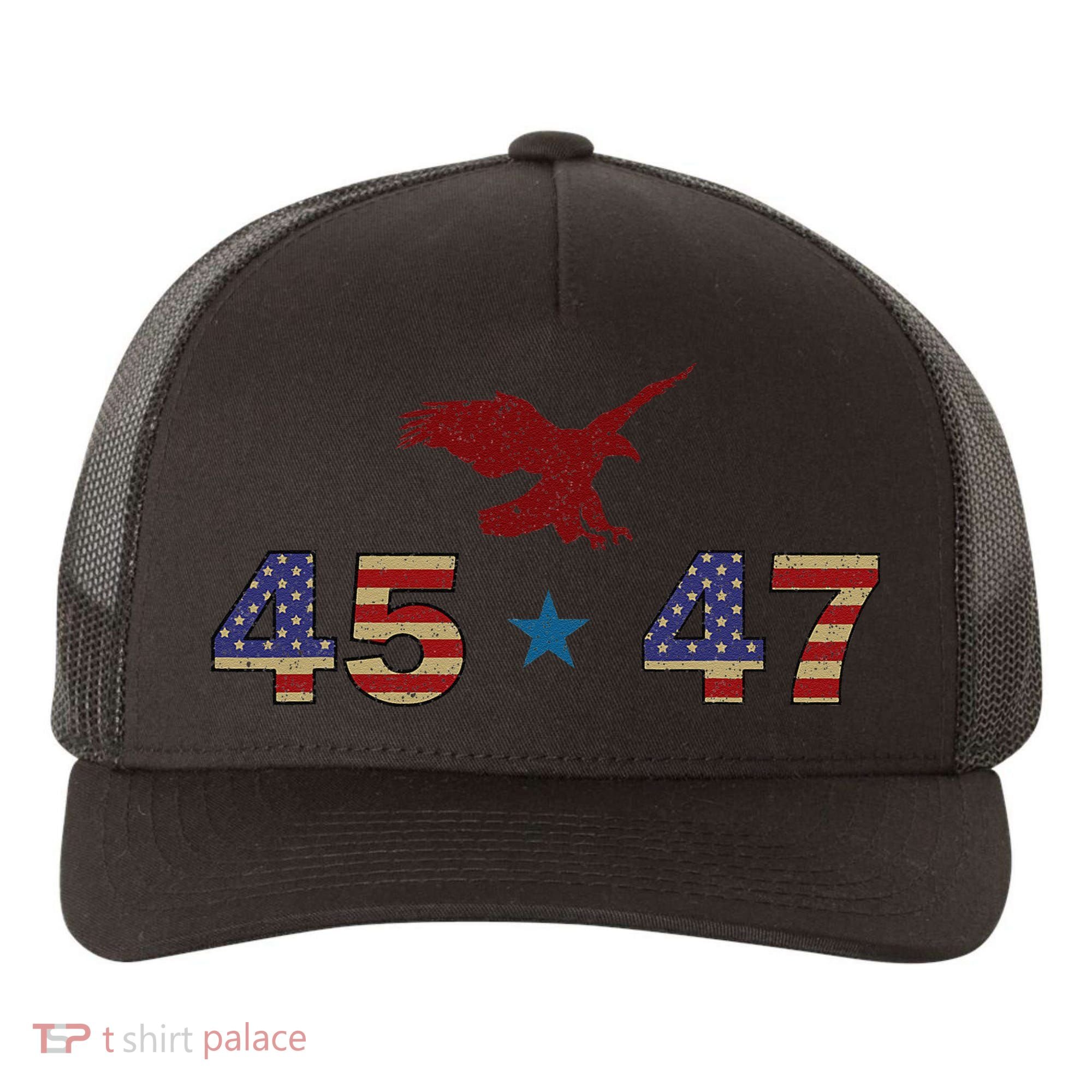 45 47 Trump Yupoong Adult 5-Panel Trucker Hat