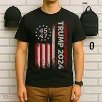 45 47 Trump 2024 American Flag T-Shirt thumb 6