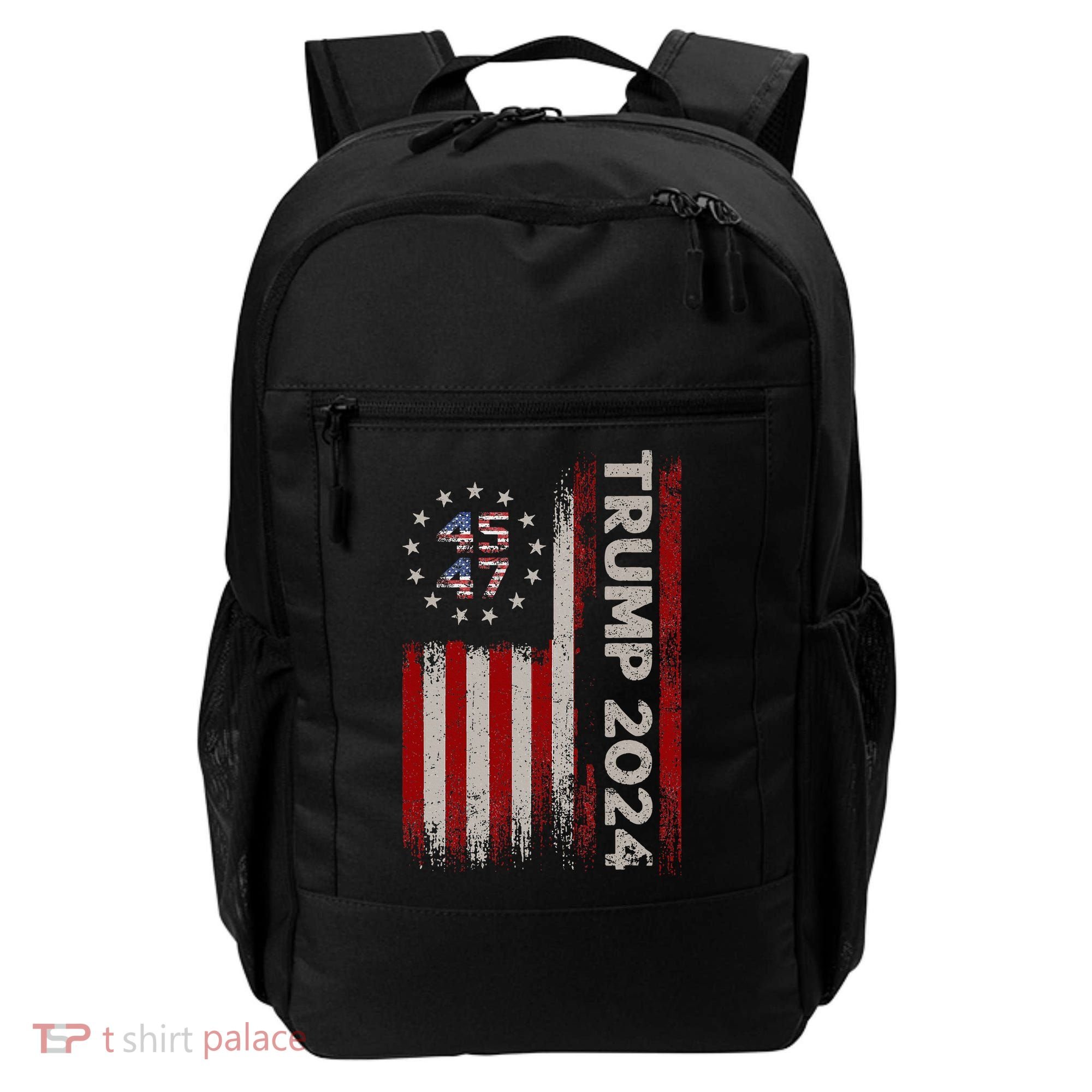 45 47 Trump 2024 American Flag Backpack