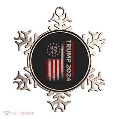 45 47 Trump 2024 American Flag Ornament