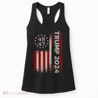 45 47 Trump 2024 American Flag Women's Tank Top thumb 0