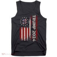 45 47 Trump 2024 American Flag Tank Top thumb 0