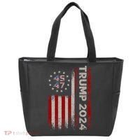 45 47 Trump 2024 American Flag Tote Bag thumb 0