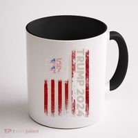 45 47 Trump 2024 American Flag Front And Back Coffee Mug thumb 1