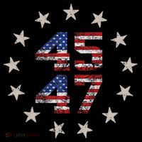 45 47 Trump 2024 American Flag Front And Back Coffee Mug thumb 5