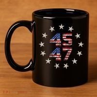 45 47 Trump 2024 American Flag Front And Back 11oz C Handle Ceramic Mug thumb 4