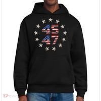 45 47 Trump 2024 American Flag Front And Back District V.I.T. Heavyweight Hoodie thumb 0