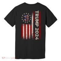 45 47 Trump 2024 American Flag Front And Back Premium T-Shirt thumb 1
