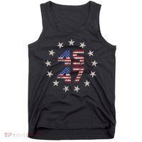 45 47 Trump 2024 American Flag Front And Back Tank Top thumb 0