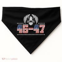 45 47 Trump Wins 2024 Election USA-Made Doggie Bandana thumb 0
