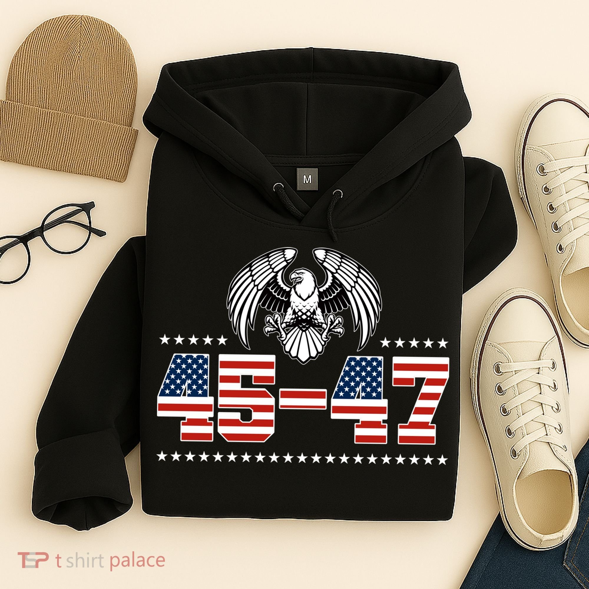 45 47 Trump Wins 2024 Election Hoodie