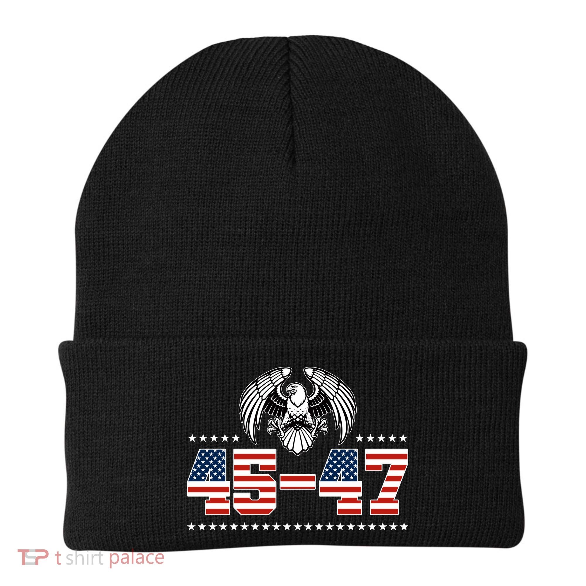45 47 Trump Wins 2024 Election Beanie