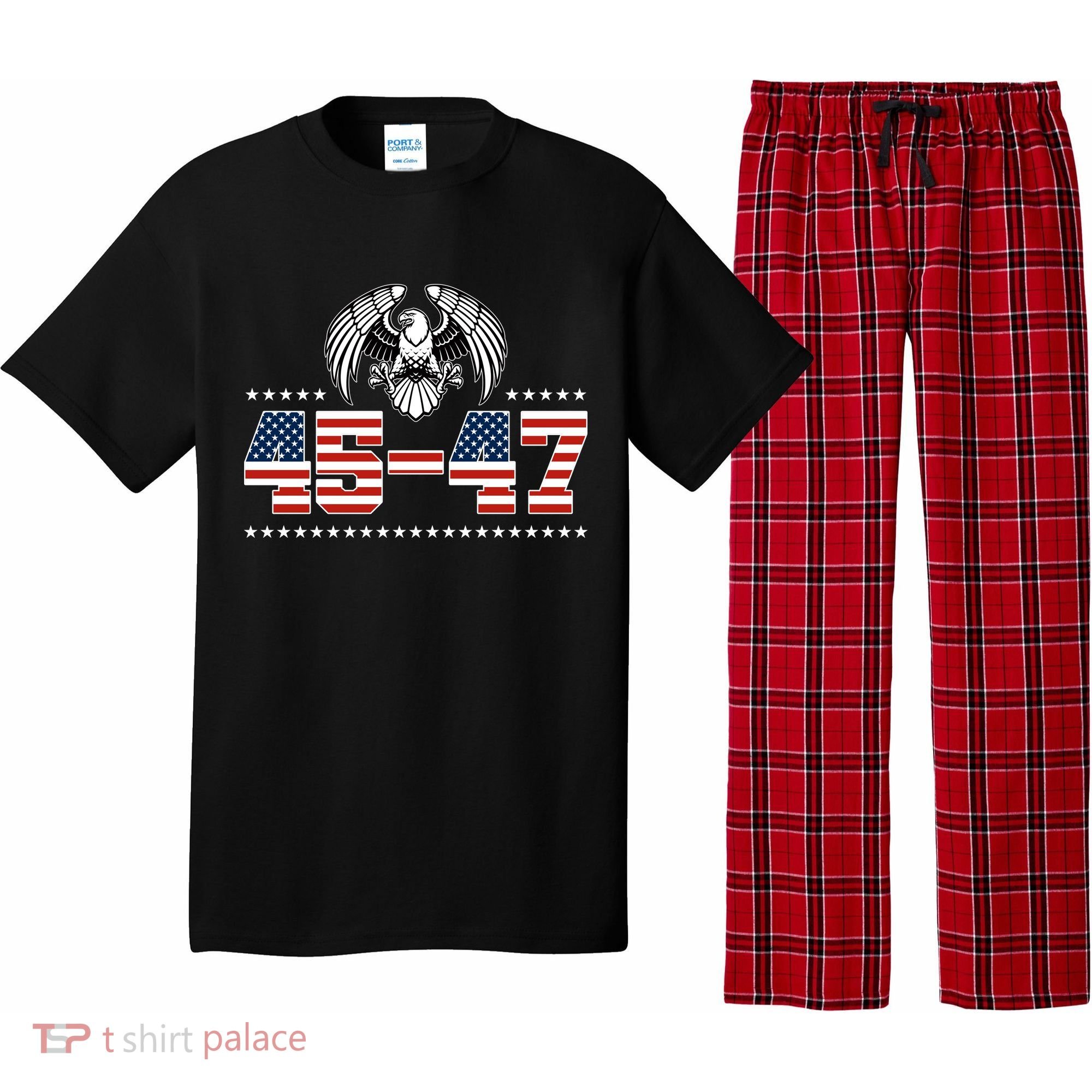 45 47 Trump Wins 2024 Election Pajama Set