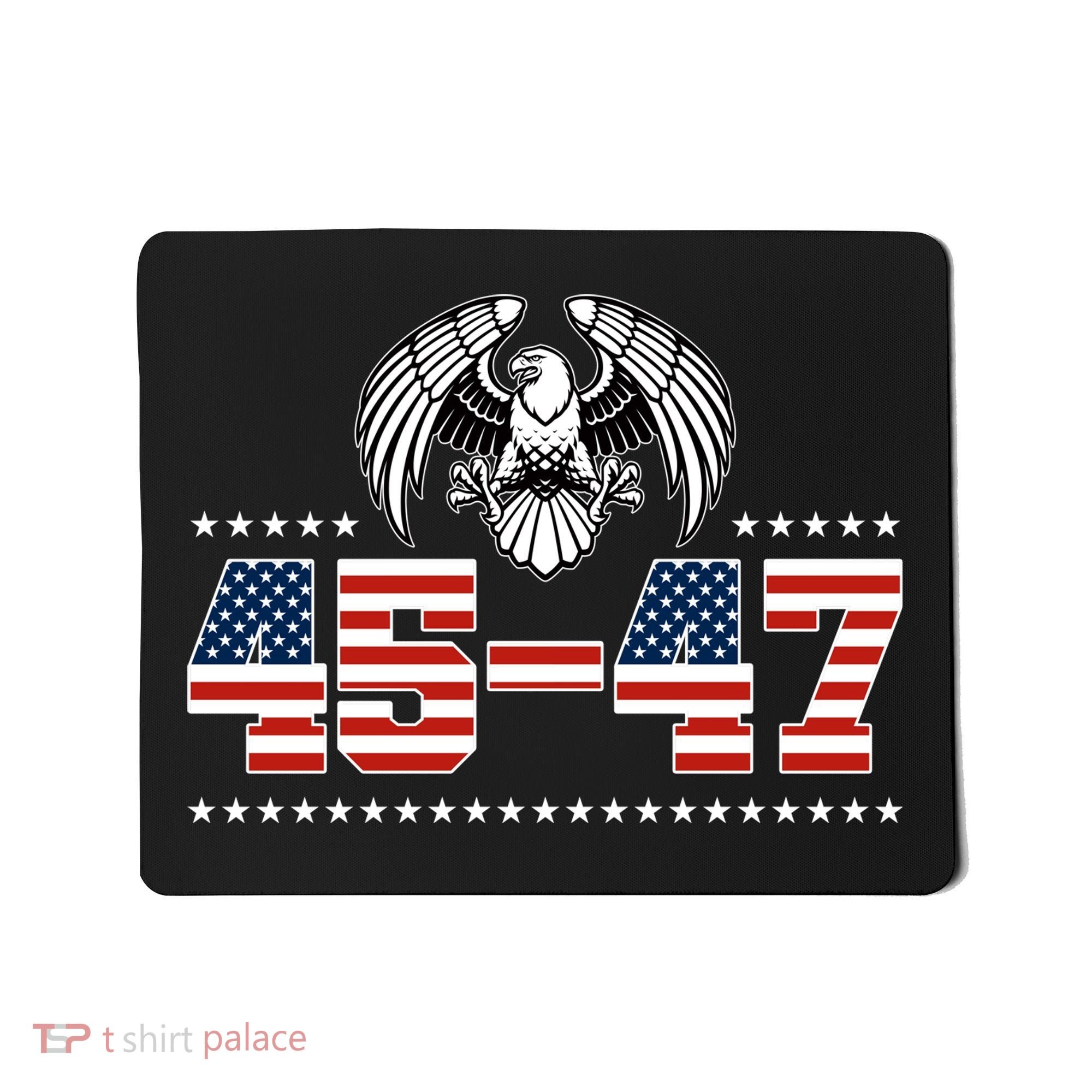 45 47 Trump Wins 2024 Election Mousepad