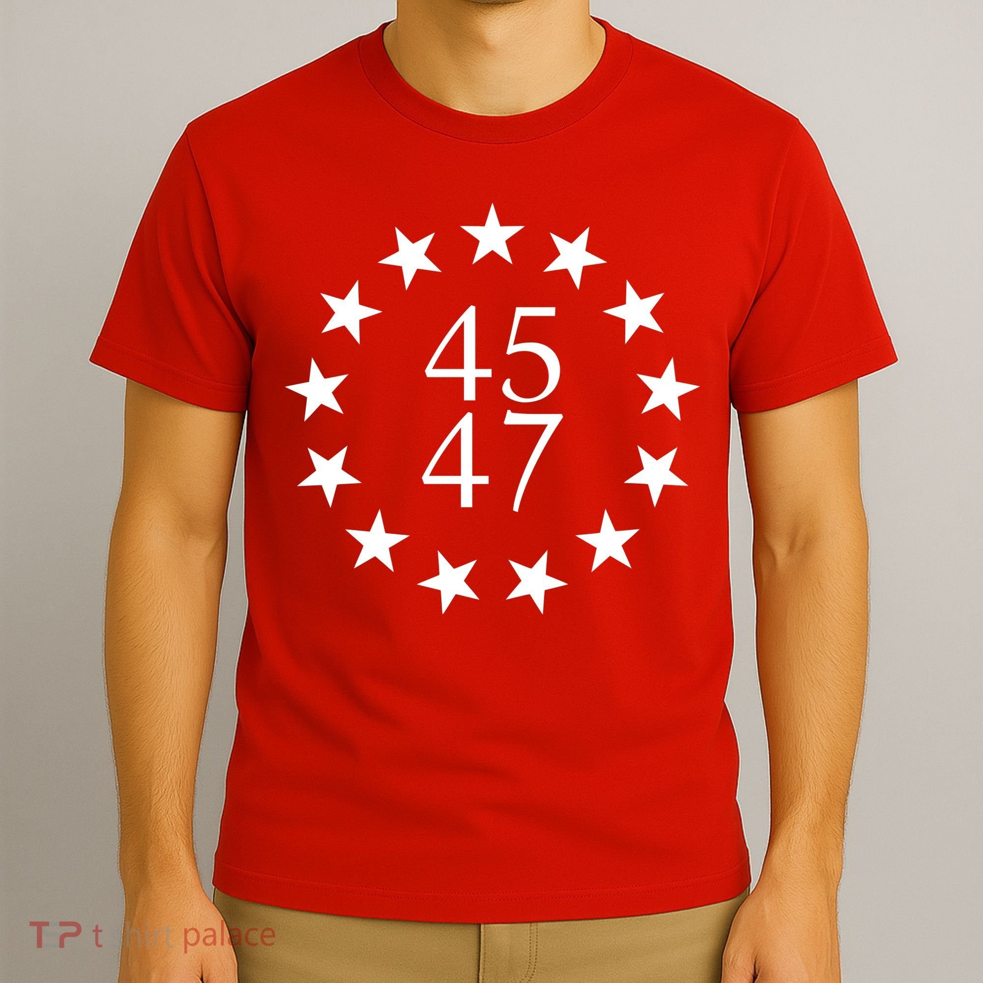 45 47 Trump 2024 Betsy Ross Flag 1776 USA Pro Trump For President T-Shirt