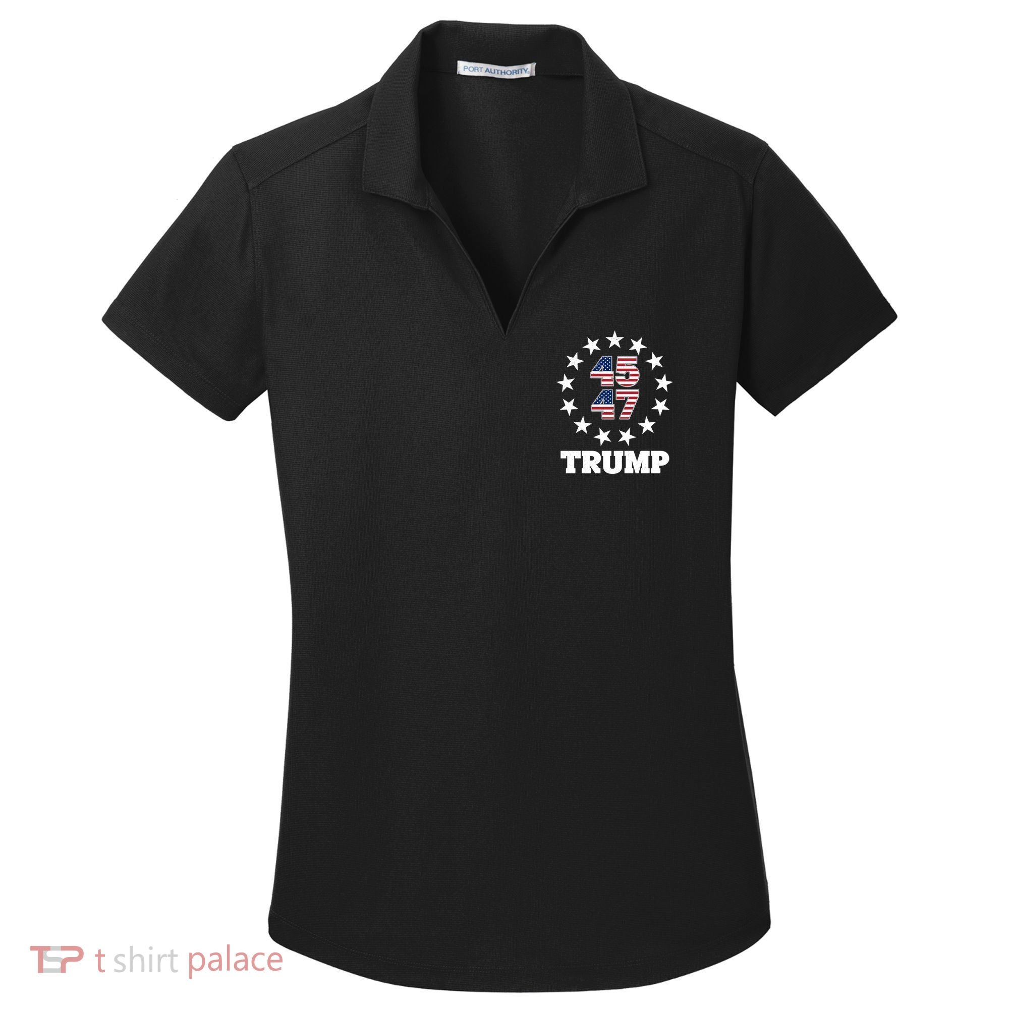 45 47 Trump Women's Dry Zone Grid Polo