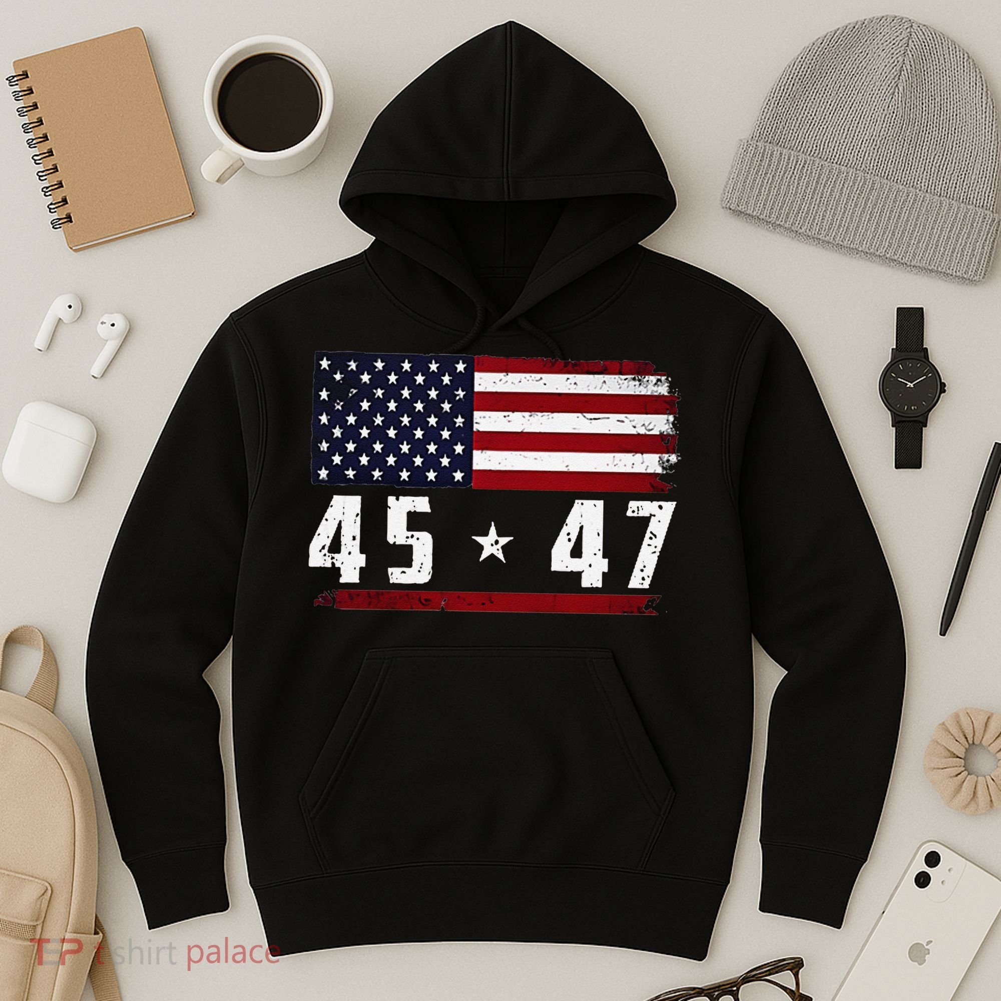 45 47 Trumpt Gift Hoodie