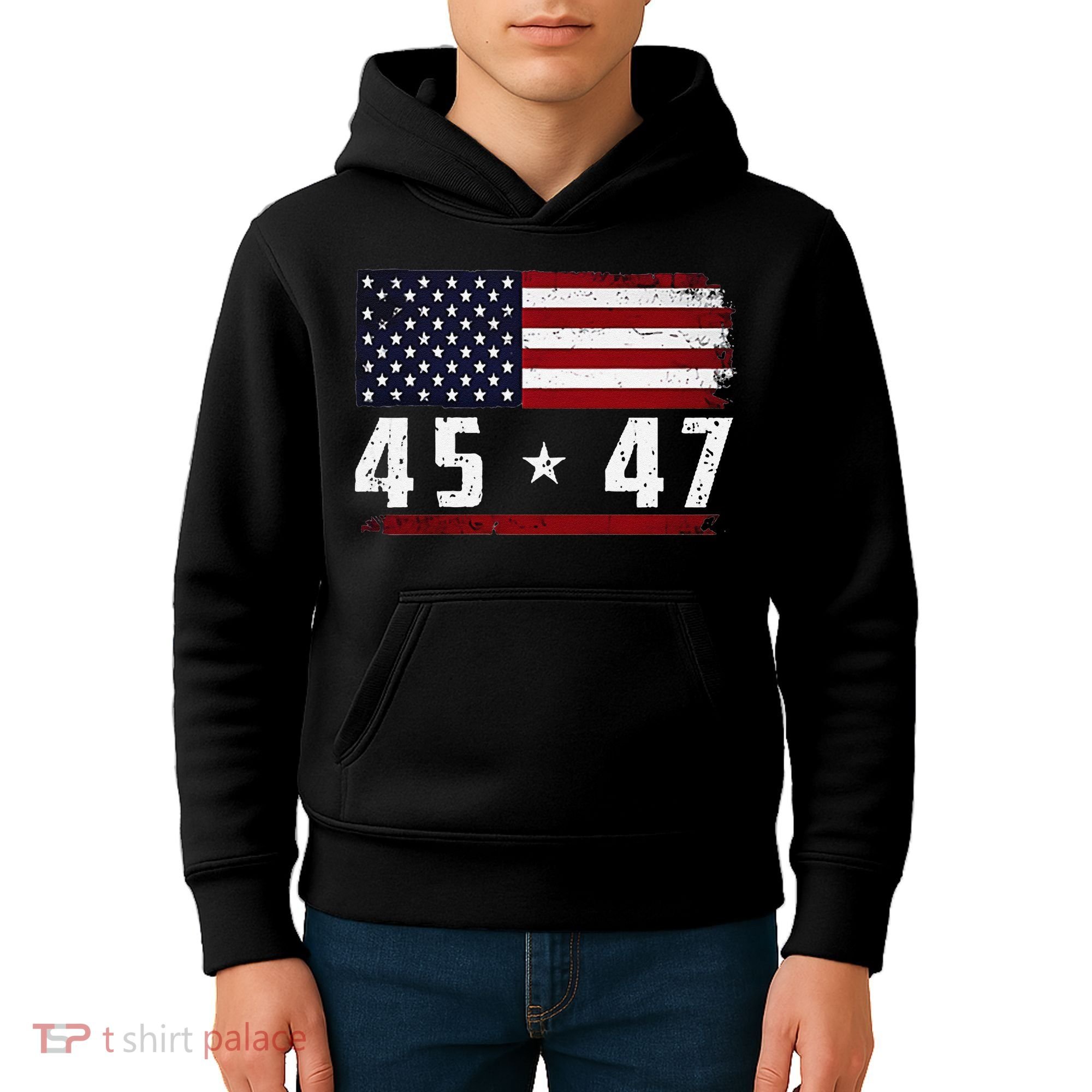 45 47 Trumpt Gift Kids Hoodie