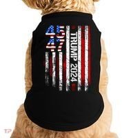 45 47 Trump 2024 American Flag Doggie Tank thumb 0