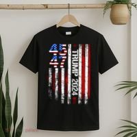 45 47 Trump 2024 American Flag T-Shirt thumb 2