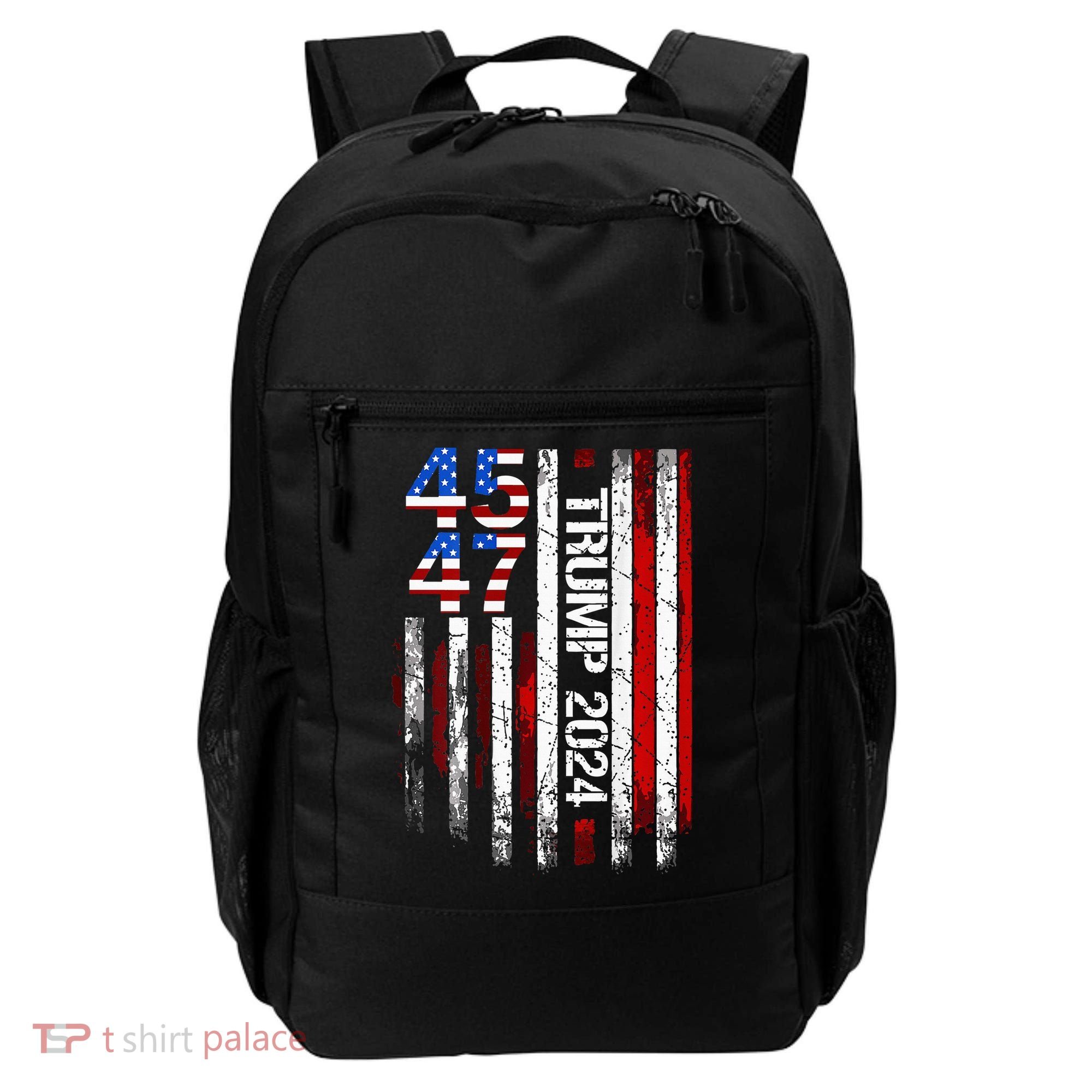 45 47 Trump 2024 American Flag Backpack