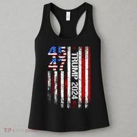 45 47 Trump 2024 American Flag Women's Tank Top thumb 3