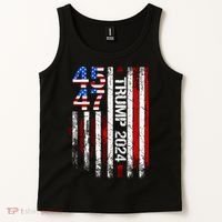 45 47 Trump 2024 American Flag Tank Top thumb 2