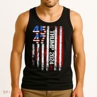 45 47 Trump 2024 American Flag Tank Top thumb 3