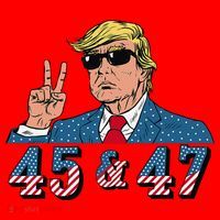 45 47 Trump Vote Elect Won Santa Hat thumb 1