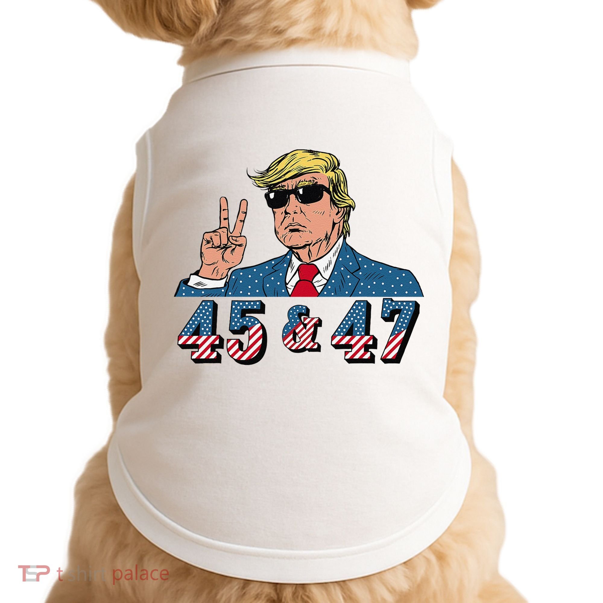 45 47 Trump Vote Elect Won Doggie Tank