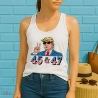 45 47 Trump Vote Elect Won Women's Tank Top thumb 2