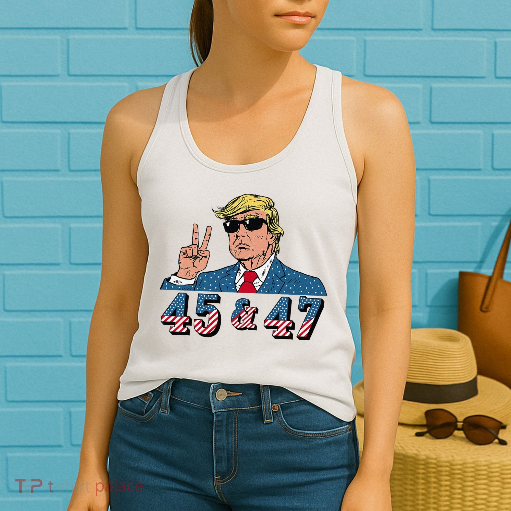 45 47 Trump Vote Elect Won Women's Tank Top
