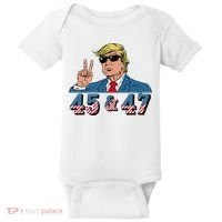 45 47 Trump Vote Elect Won Baby Bodysuit thumb 0