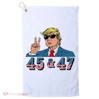 45 47 Trump Vote Elect Won Golf Towel thumb 0