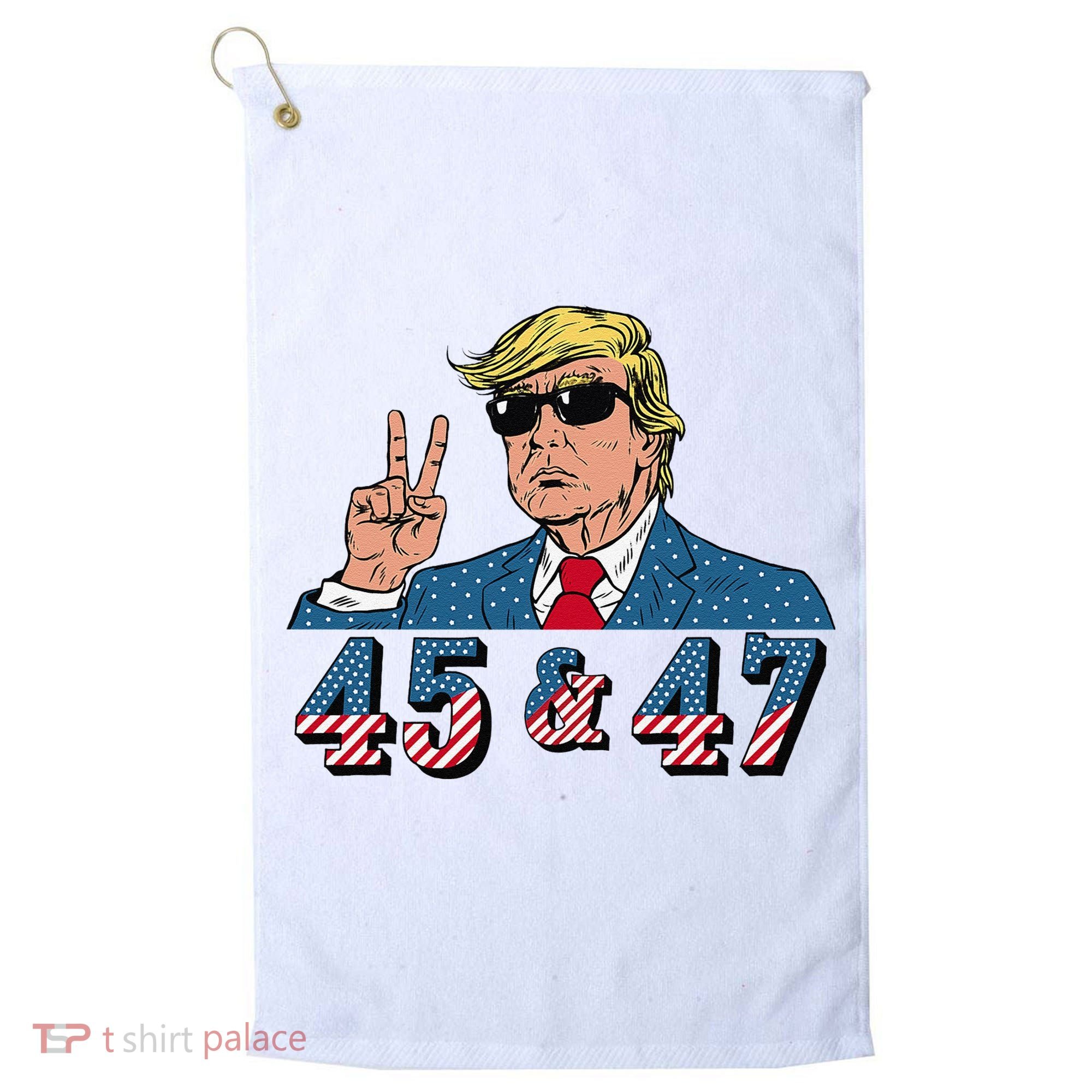 45 47 Trump Vote Elect Won Golf Towel