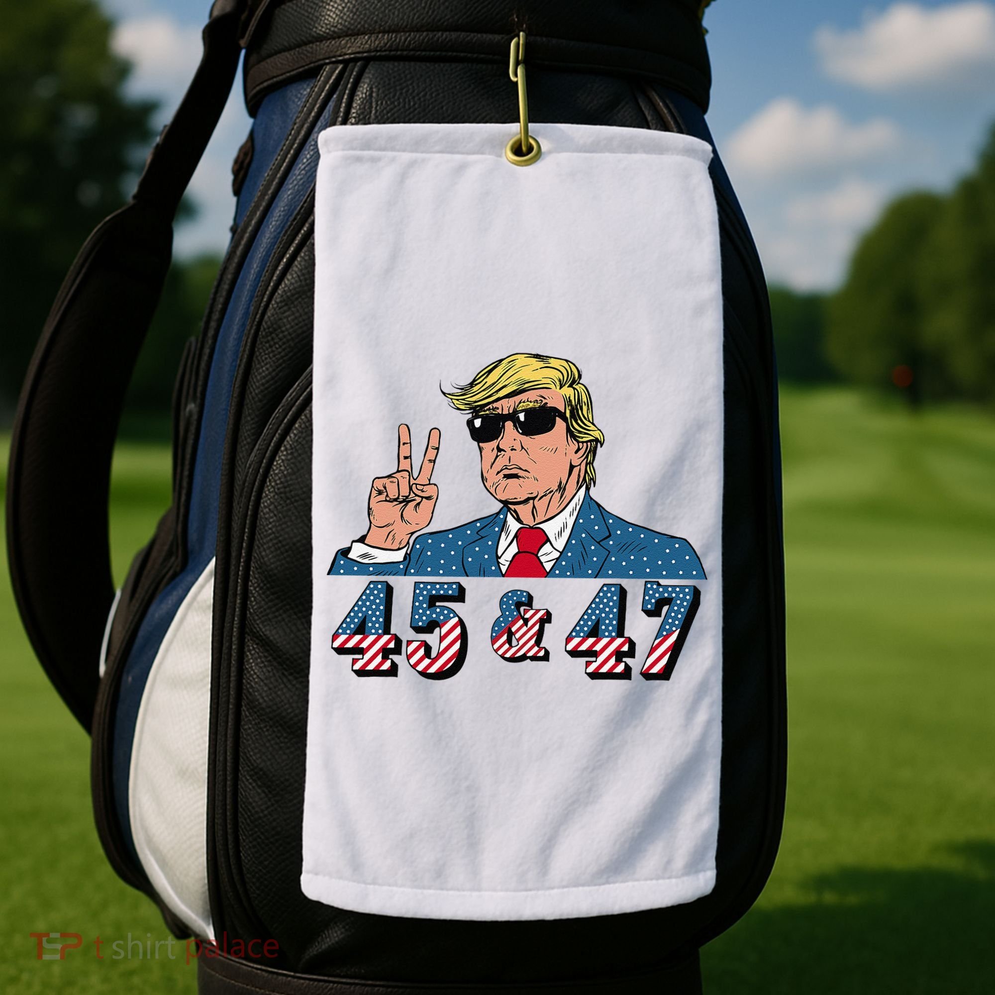 45 47 Trump Vote Elect Won Golf Towel