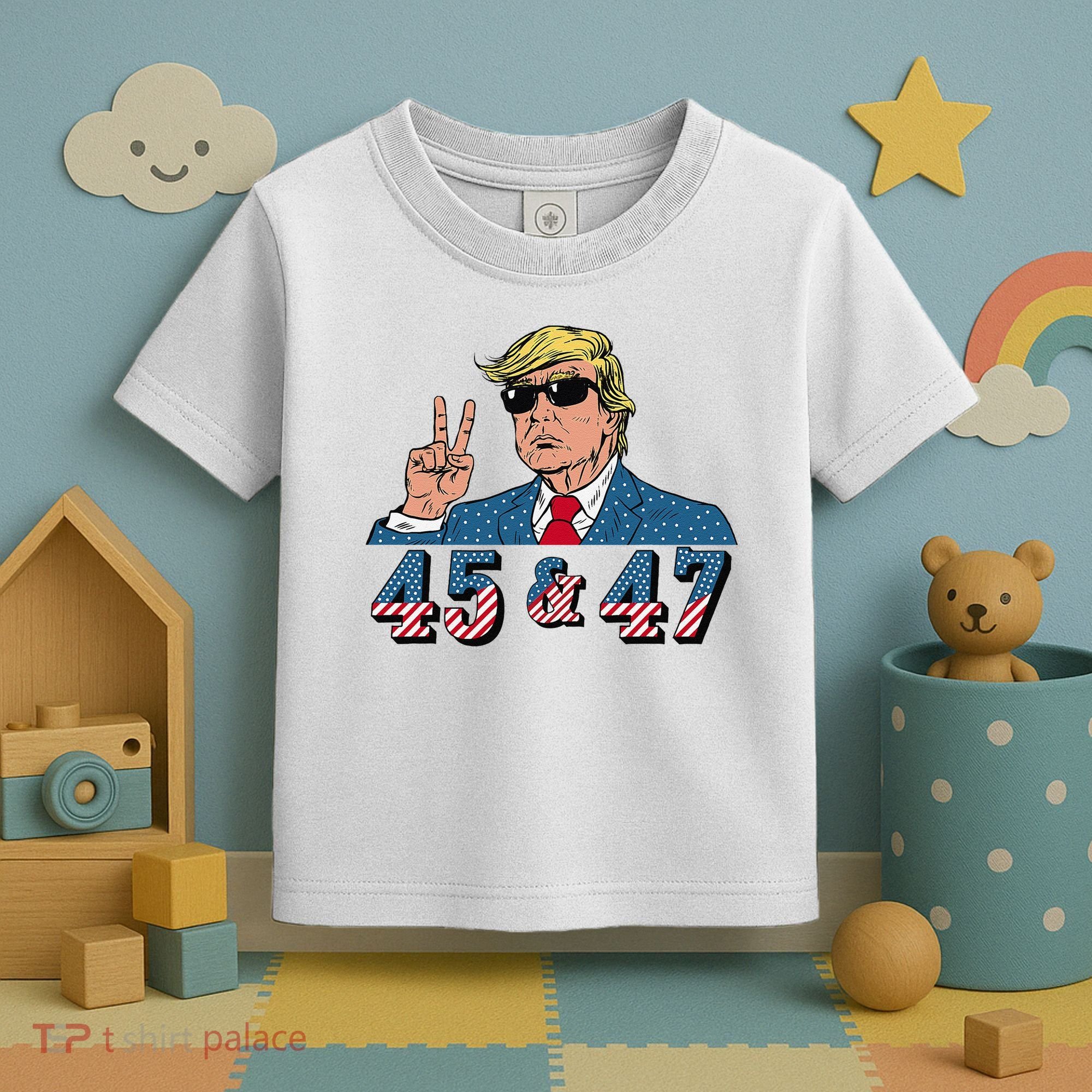 45 47 Trump Vote Elect Won Toddler T-Shirt